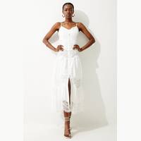 Karen Millen Women's White Lace Maxi Dresses