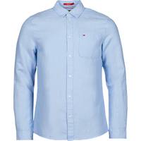 Spartoo Men's Blue Linen Shirts