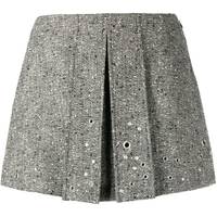 Modes Women's Grey Pleated Skirts