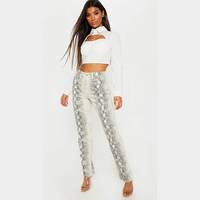 Pretty Little Thing Grey Jeans for Women