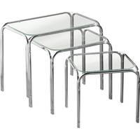 Premier Housewares Metal And Glass Nesting Tables