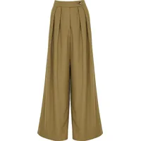 Dries Van Noten Women's Pleated Wide Leg Trousers