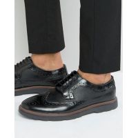 Silver Street Men's Black Brogues