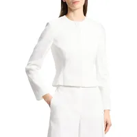 Bloomingdale's Women's White Cropped Jackets