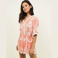 New Look Womens Embroidered Playsuits