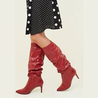New Look Women's Red Knee High Boots