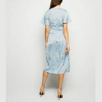 Blue Vanilla Midi Wrap Dresses for Women