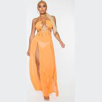PrettyLittleThing Women's Orange Maxi Dresses