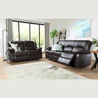 Furniture and Choice Brown Leather Recliner Chairs