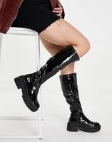 Schuh Women's Black Chunky Boots