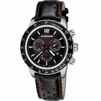 Wenger Mens Chronograph Watches With Leather Strap
