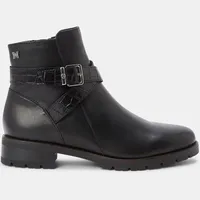 CallagHan Women's Black Leather Boots