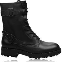 House Of Fraser Women's Lace Up Biker Boots