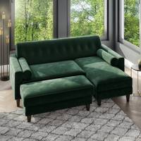 Furniture123 Green Velvet Sofas