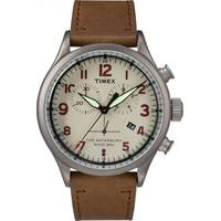 Timex Mens Chronograph Watches With Leather Strap