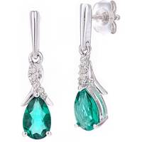 Secret Sales Women's Emerald Earrings