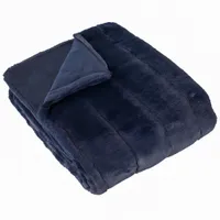 Wilko Navy Throws