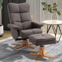 Wilko Brown Leather Recliner Chairs