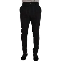 Secret Sales Dolce and Gabbana Men's Black Wool Trousers