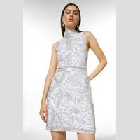Karen Millen Women's Silver Sequin Dresses