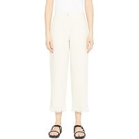 THEORY Women's Cropped Linen Trousers