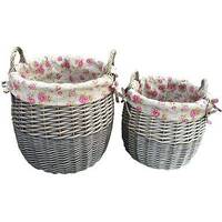 Lily Manor Wicker Laundry Baskets