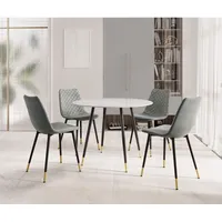 HALLOWOOD Round Dining Tables For 4