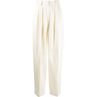 Magda Butrym Women's High Waisted Silk Trousers