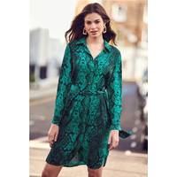Sosandar Women's Green Shirt Dresses