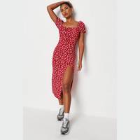 Missguided Women's Red Floral Dresses