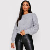 MissPap Women's Grey Cropped Jumpers
