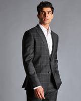 Charles Tyrwhitt Men's Grey Check Suits