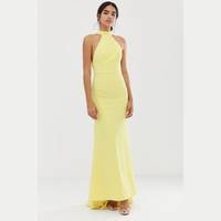 Lux Open Back Maxi Dress with Thigh Split