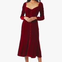 John Lewis Red Velvet Dresses for Women
