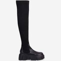 Ego Shoes Women's Black Thigh High Boots