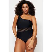 Secret Sales Women's black plus size swimsuits