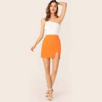 SHEIN Orange Skirts for Women