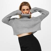 Sports Direct Women's Cropped Roll Neck Jumpers