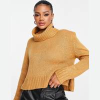 Brave Soul Women's Cropped Roll Neck Jumpers