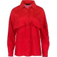 Wolf & Badger Women's Red Shirts