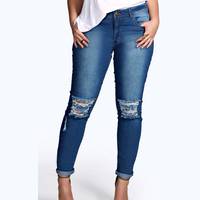 Boohoo Plus Size Ripped Jeans