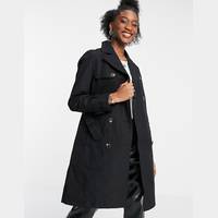 New Look Women's Black Double-Breasted Coats