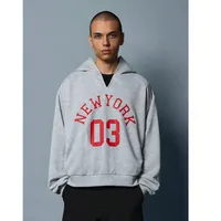 SHEIN Men's Grey Oversized Hoodies