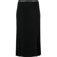 Helmut Lang Women's Black Midi Skirts