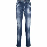 FARFETCH Philipp Plein Men's Distressed Jeans