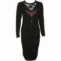 Spiral Women's Black Midi Dresses
