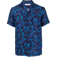 Orlebar Brown Men's Blue Linen Shirts