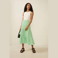 Oasis Fashion Women's Green Midi Skirts