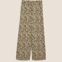 Marks & Spencer Women's Floral Wide Leg Trousers
