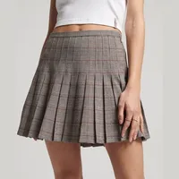 Superdry Women's Grey Pleated Skirts